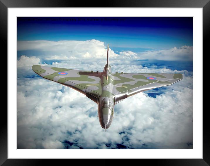  Vulcan XH558 In The Sky !! Framed Mounted Print by Colin Williams Photography