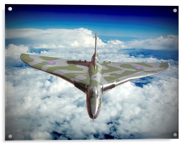 Vulcan XH558 In The Sky !! Acrylic by Colin Williams Photography
