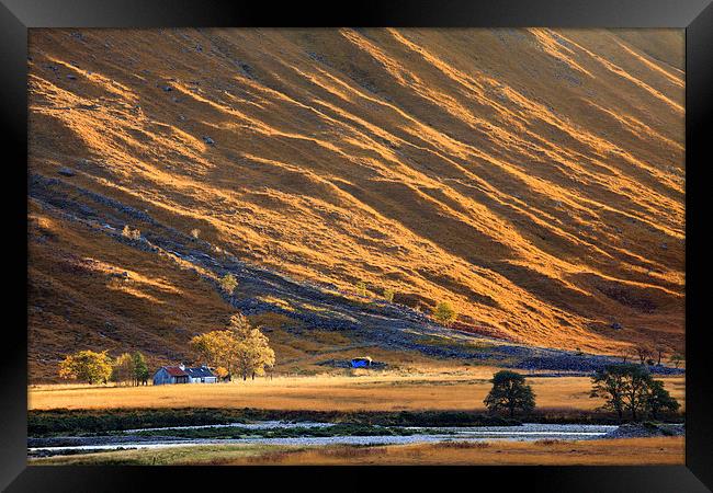 Isolated Farmstead (Glen Etive) Framed Print by Andrew Ray