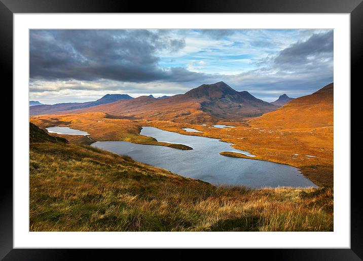 Knockan Crag View Framed Mounted Print by Andrew Ray