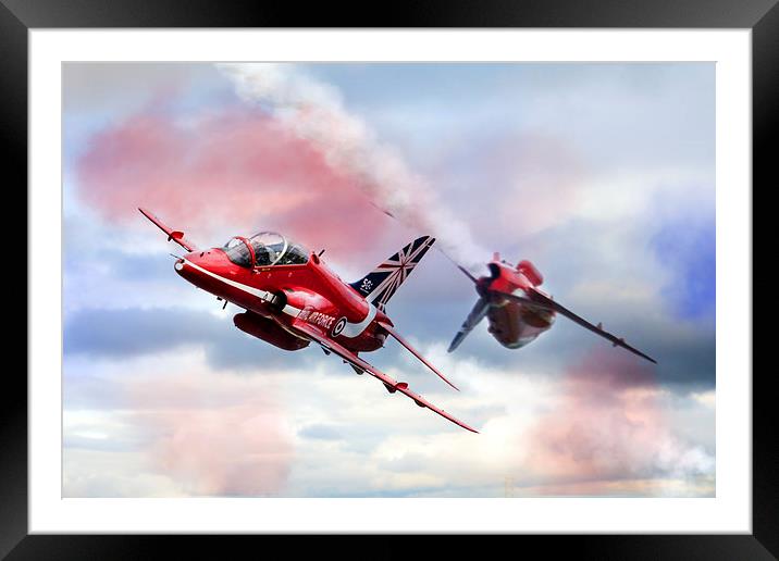 Red Arrows Pass  Framed Mounted Print by J Biggadike