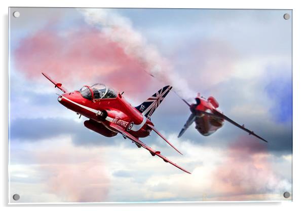 Red Arrows Pass  Acrylic by J Biggadike