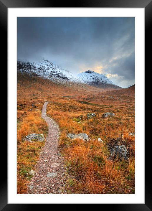 Lairig Gartain (Glen Coe) Framed Mounted Print by Andrew Ray