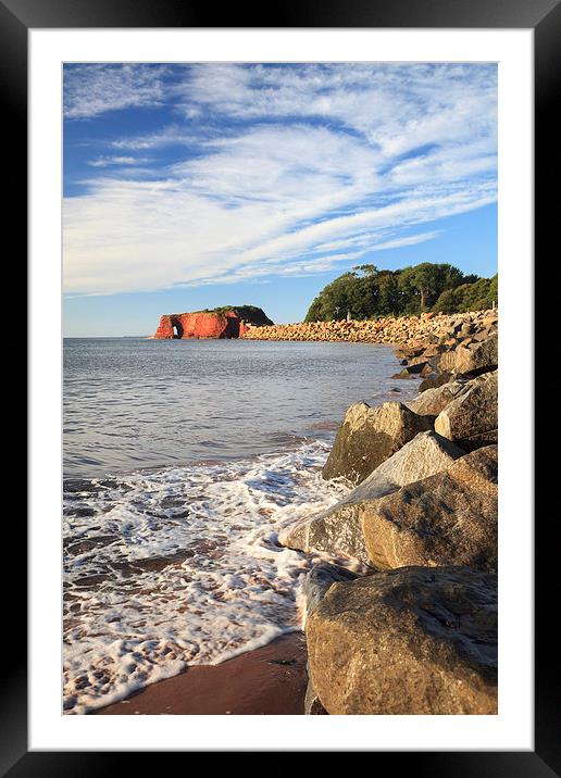 Langstone Rock Framed Mounted Print by Andrew Ray