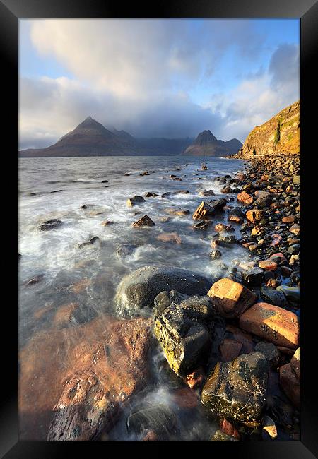 Late Light at Elgol Framed Print by Andrew Ray
