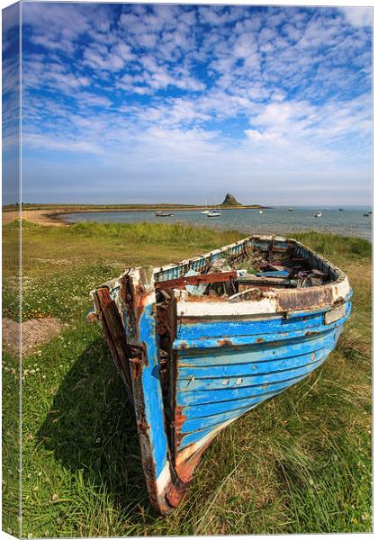 Lindisfarne Boat Canvas Print by Andrew Ray