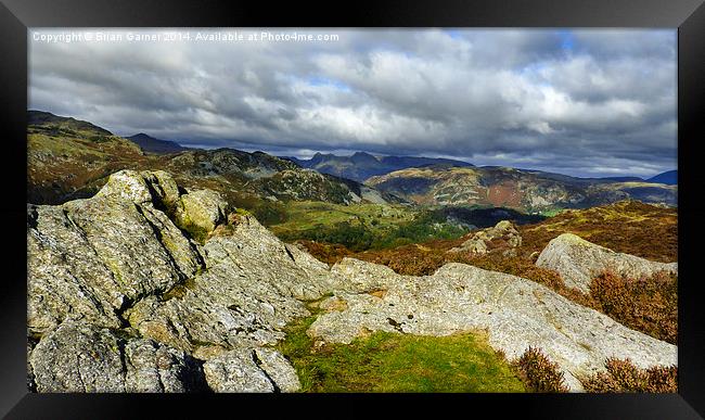  View from Holme Fell Framed Print by Brian Garner