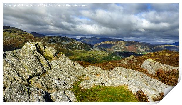 View from Holme Fell Print by Brian Garner
