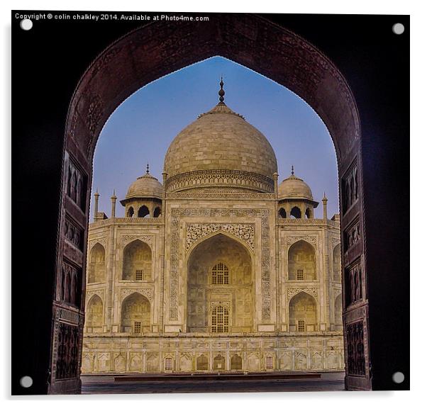  Taj Mahal Acrylic by colin chalkley
