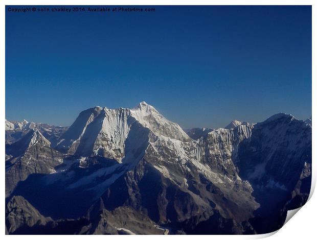  Everest Print by colin chalkley