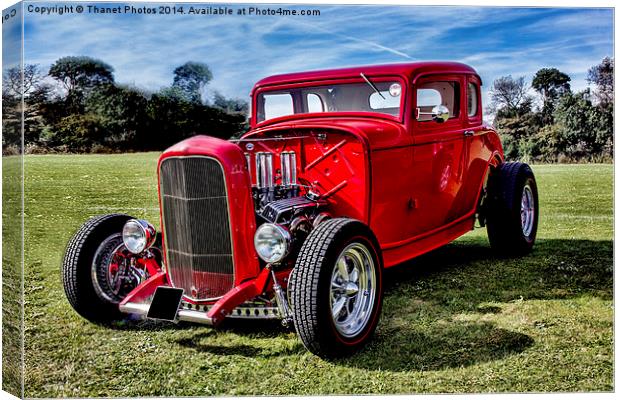  Red Hot Rod Canvas Print by Thanet Photos