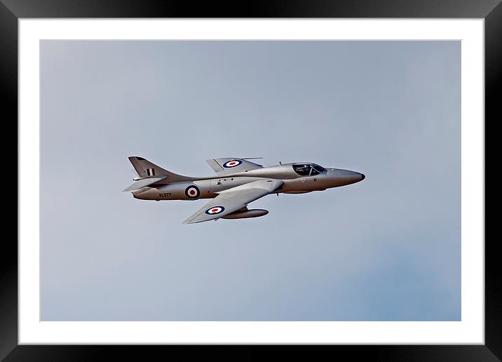 Hawker Hunter XL577 Framed Mounted Print by Roger Green