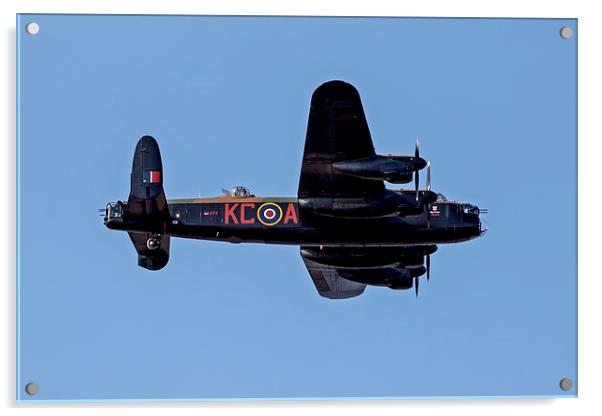 Avro Lancaster Bomber Acrylic by Roger Green