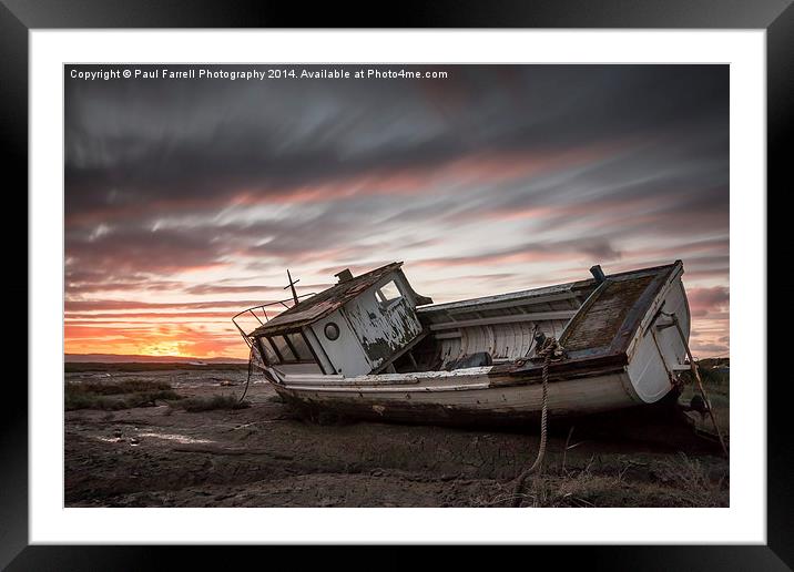  Sunset at Sheldrakes Framed Mounted Print by Paul Farrell Photography