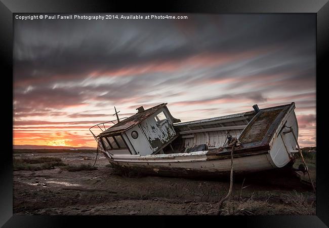  Sunset at Sheldrakes Framed Print by Paul Farrell Photography
