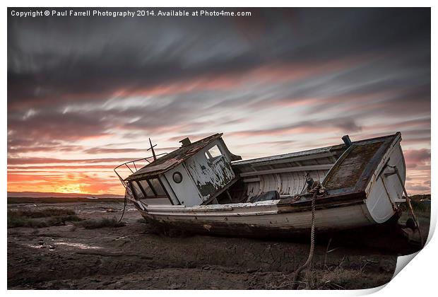  Sunset at Sheldrakes Print by Paul Farrell Photography