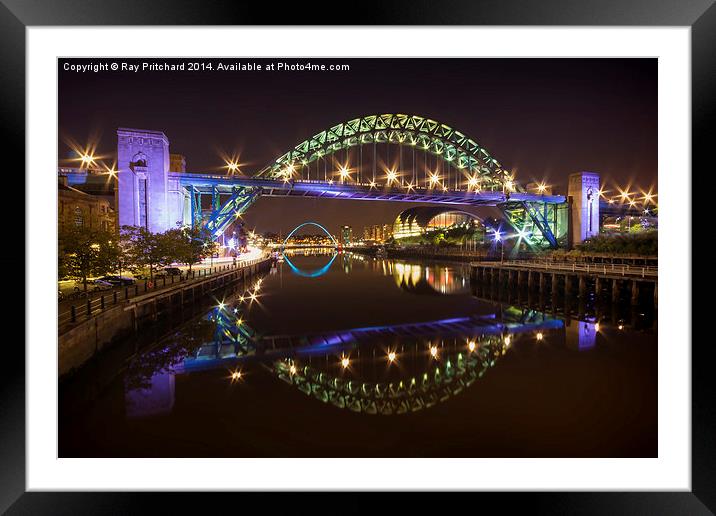  Tyne Bridge Framed Mounted Print by Ray Pritchard