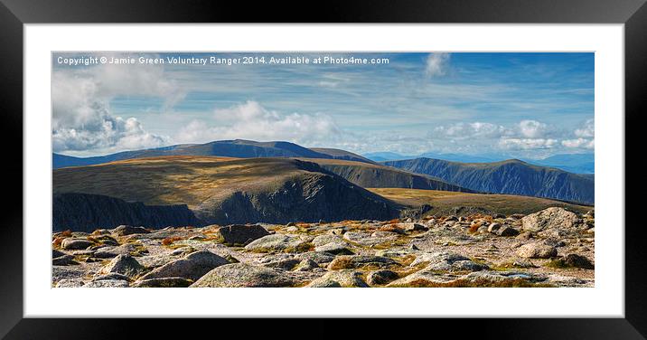  The View West From Cairngorm Framed Mounted Print by Jamie Green