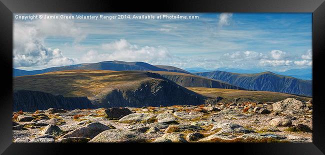  The View West From Cairngorm Framed Print by Jamie Green