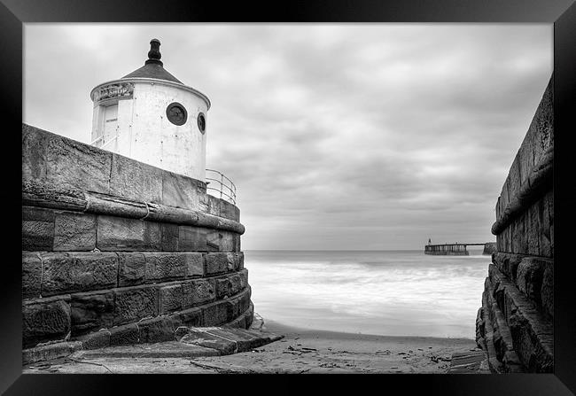 Whitby Sea Defences, North Yorkshire Framed Print by Martin Williams