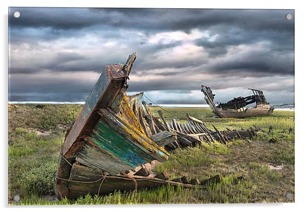   Fleetwood Wreck Acrylic by Irene Burdell
