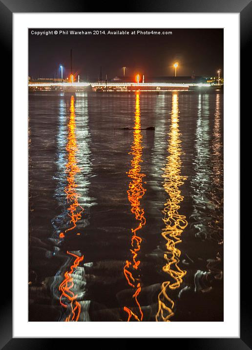  Harbour Lights Framed Mounted Print by Phil Wareham