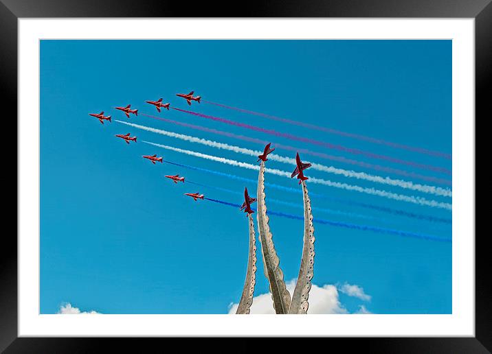  Red Arrows Memorial  Framed Mounted Print by Claire Hartley