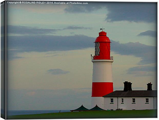SOUTER LIGHTHOUSE" Canvas Print by ROS RIDLEY