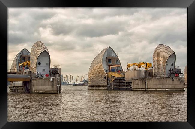  The Thames Barrier Framed Print by Clive Eariss