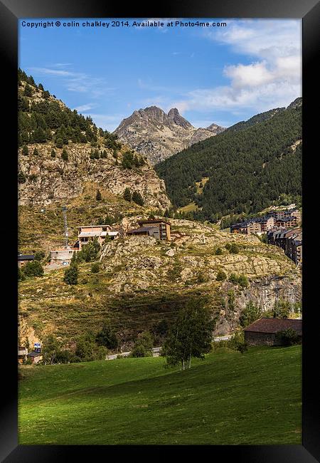  Andorran Landscape Framed Print by colin chalkley