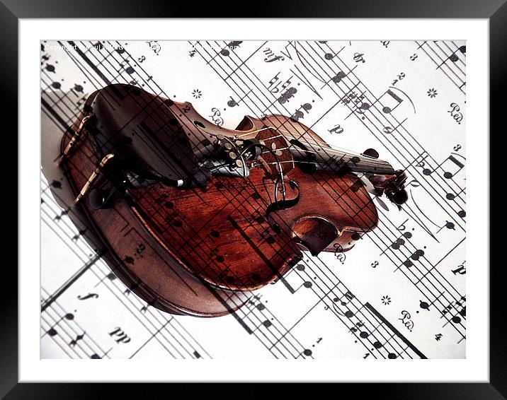 MUSIC  Framed Mounted Print by paul willats