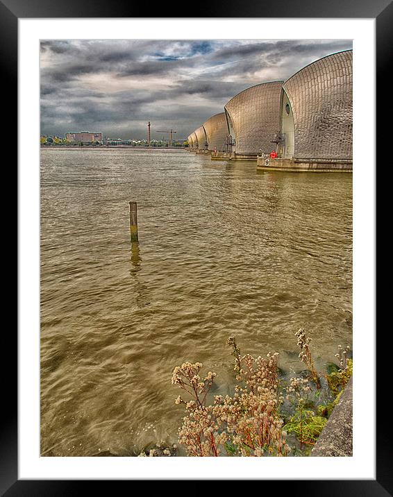 The Thames Barrier  Framed Mounted Print by Clive Eariss