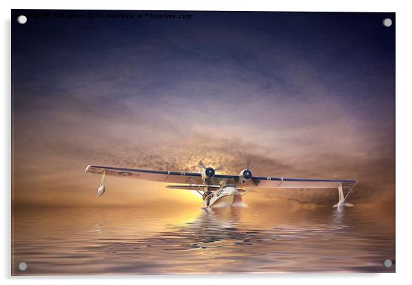  PBY Catalina take off Acrylic by Rob Lester
