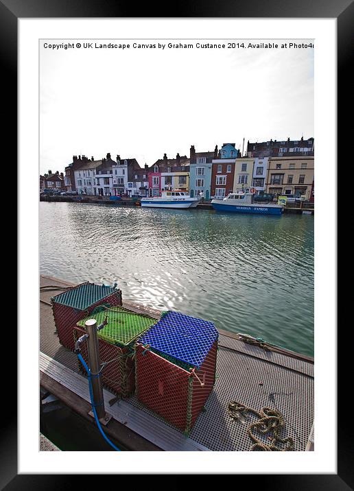  Weymouth Harbour Framed Mounted Print by Graham Custance