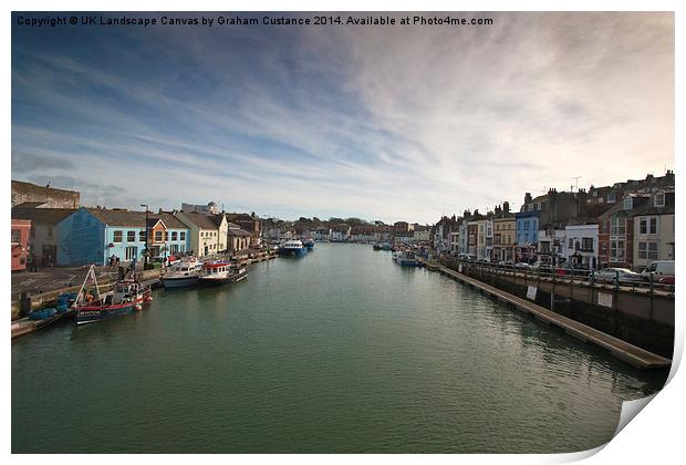  Weymouth Harbour Print by Graham Custance