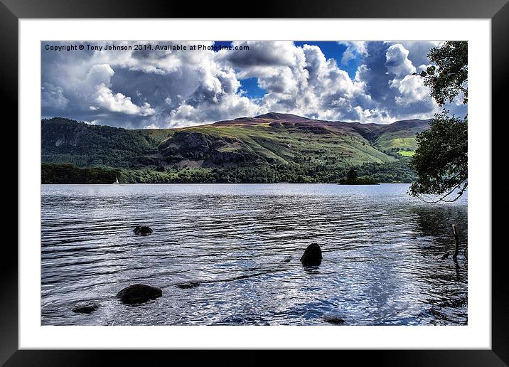  Lake Derwentwater Framed Mounted Print by Tony Johnson