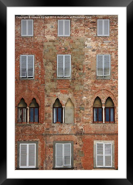 Windows and shutters Framed Mounted Print by Howard Corlett