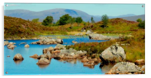  highland landscape       Acrylic by dale rys (LP)