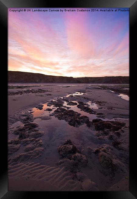 Isle of Wight Sunrise Framed Print by Graham Custance