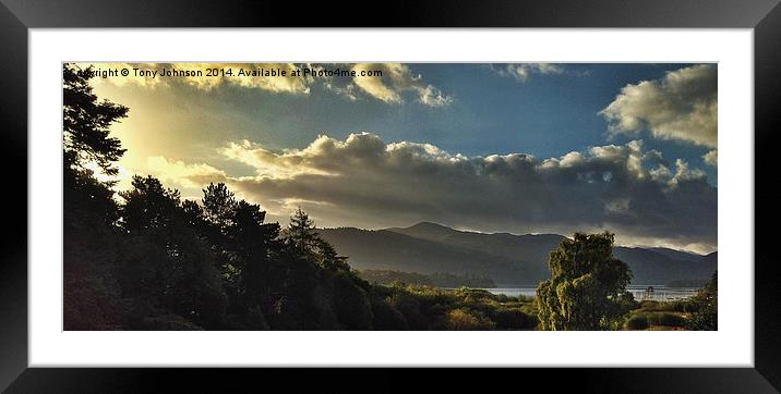  Sunrise over Derwentwater Framed Mounted Print by Tony Johnson