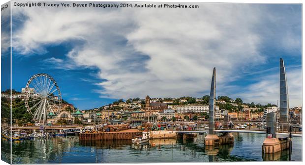  Torquay Harbour. Canvas Print by Tracey Yeo