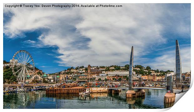 Torquay Harbour. Print by Tracey Yeo