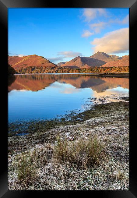 Morning at Derwent Water Framed Print by Andrew Ray