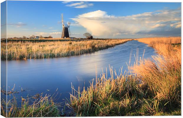 Mutton's Drainage Mill Canvas Print by Andrew Ray