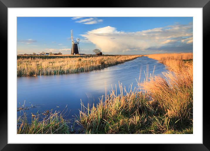Mutton's Drainage Mill Framed Mounted Print by Andrew Ray