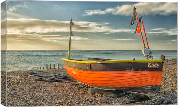 Little Fishing Boat Canvas Print by Clive Eariss