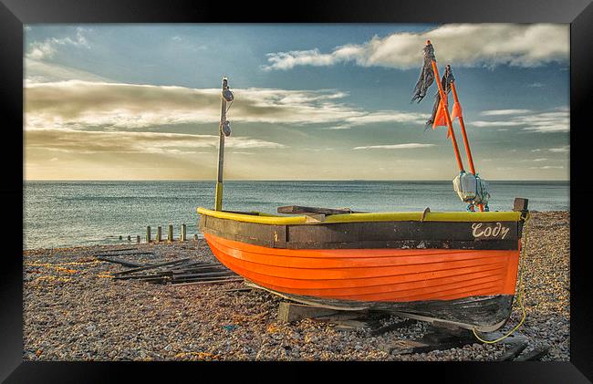  Little Fishing Boat Framed Print by Clive Eariss