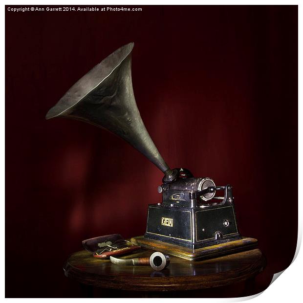 The Phonograph 5 Print by Ann Garrett