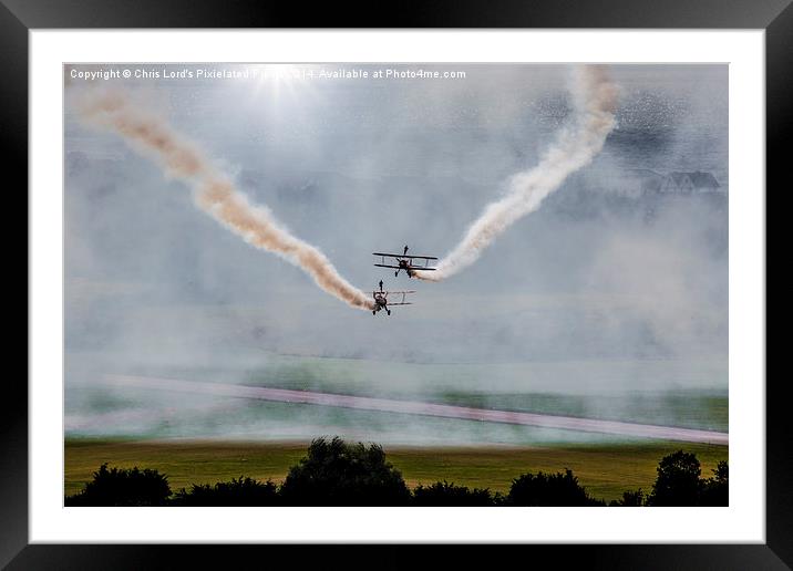  Barnstormers, Late Afternoon Smoking Session! Framed Mounted Print by Chris Lord
