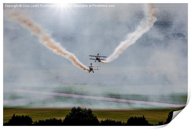  Barnstormers, Late Afternoon Smoking Session! Print by Chris Lord